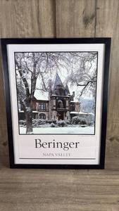 lot 316 image: Beringer Napa Valley The Rhine House in Winter Framed Print 23 x 29
