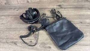lot 327 image: Audio-Technica Headphones with Carrying Case and Power Adapter