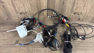 lot 348 image: NETGEAR WiFi Range Extender with Audio Video Cables Bundle