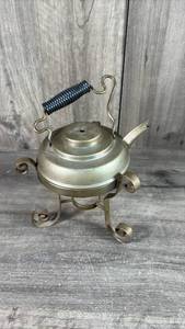 lot 351 image: Kevior Construction Services Inc. Teapot with Spiral Handle and Tripod Feet