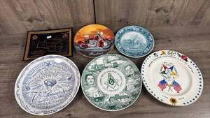 lot 390 image: Lot of 6 Decorative Plates