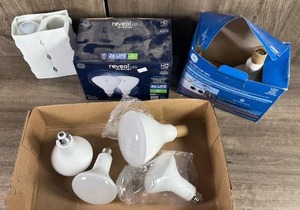 lot 458 image: GE Reveal LED BR30 Indoor Floodlight Bulbs 2-Pack Dimmable