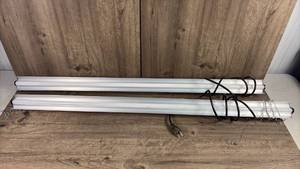 lot 492 image: 2 LED Shop Light Fixtures 4 ft Fluorescent Replacement