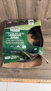 lot 517 image: Expert Gardener 2-Inch Tall Wall No-Dig Landscape Edging 30 Foot Length