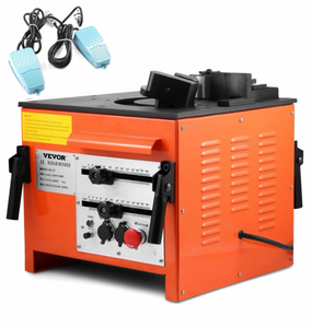 lot 19950 image: VEVOR Rebar Bender 1 inch 25 mm Rebar Bending Bender Rebar Grade 60 Electric Rebar Bender Heavy Duty with Foot Pedal for Bending Steel Rope (1 inch Rebar Bender) - Retail $1,539