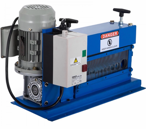lot 19952 image: VEVOR Portable Wire Stripper, 18 AWG to 1 OD, 11 Channels, 10 Blades, Electric Machine for Efficient Copper Recycling, Speeds Up to 75ftmin - Retail $379