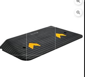 lot 19964 image: Threshold Ramp 35.5 x 18 inch 15 Ton Load Capacity Beveled Edges - Retail $49