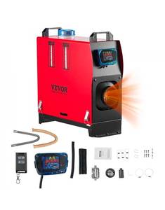 lot 20036 image: VEVOR Diesel Air Heater, 8 kW DC12-24V, Fast Heating Diesel Parking Heater with Remote Control and Blue LCD Switch, Low Noise, Pre-Heating Function, for RV, Truck, Camper, Van, Boat and Trailer - Retail $136