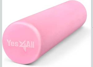 lot 20093 image: Yes4All EVA Firm Foam Roller for Back - Round Back Roller for Exercise, Yoga & Pilates 24 inch - Retail $0