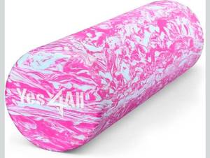 lot 20094 image: Yes4All EVA Firm Foam Roller for Back - Round Back Roller for Exercise, Yoga & Pilates 18 inch - Retail $0