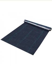 lot 20127 image: VEVOR Weed Barrier Landscape Fabric, 6 x 250 ft, 4.1 Oz Premium Woven Ground Cover, Heavy Duty PP Material & Easy Setup, Weed Control for Outdoor Garden, Lawn, Driveway, Black - Retail $68
