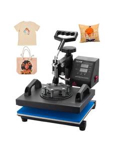 lot 20135 image: VEVOR Heat Press, 12x10Inch T-Shirt Press Machine, T-shirt Press Heat Press 30x23cm Printing Machine Heat Transfer Sublimation Machine for T-shirts - Retail $100