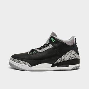 lot 61913 image: Jordan Air Retro 3 Basketball Shoes in BlackBlack Size 9.5 Leather - Retail $230