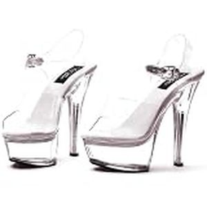 lot 61919 image: Ellie Shoes Clear Platform Heels - Size 9 - Retail $37