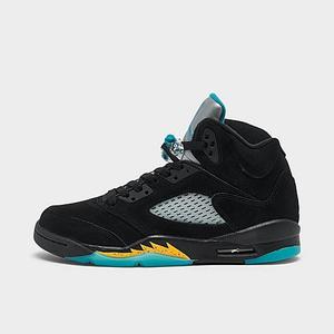 lot 61956 image: Jordan Big Kids Air Retro 5 Basketball Shoes in BlackBlack Size 6.5 LeatherSuede - Retail $150