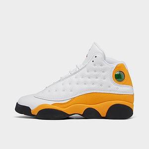 lot 61958 image: Jordan Big Kids Air Retro 13 Basketball Shoes in WhiteWhite Size 6.5 Leather - Retail $150