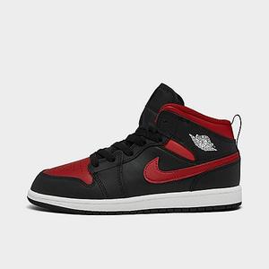lot 61975 image: Jordan Little Kids Air Retro 1 Mid Casual Shoes in RedBlackBlack Size 12 y - Retail $75
