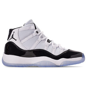lot 62443 image: Nike Big Kids Air Jordan Retro 11 Basketball Shoes, White - 7Y - Retail $320