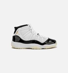 lot 61941 image: Grade School Air Jordan 11 Retro Sneaker White  Metallic Gold-Black 378038-170  Size 7Y-US - Retail $200