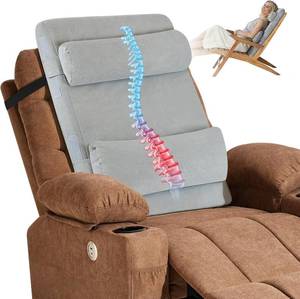 lot 613 image: 2-in-1 Neck & Lumbar Support Pillow with Adjustable Height