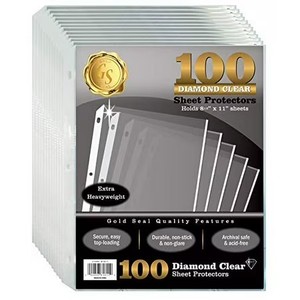 lot 635 image: Gold Seal 100-Count Diamond Clear Sheet Protectors, Top Load