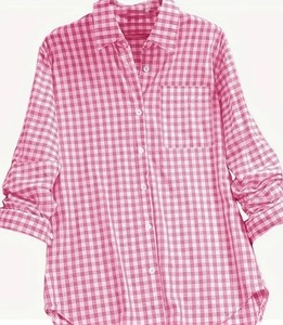 lot 681 image: Womens Vintage Checkered Long Sleeve, Medium