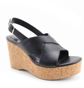 lot 695 image: No Boundaries Womens X-Band Wedge Sandal, Size 8