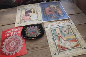 lot 2091 image: Antique 1920s Needlecraft Magazines & More