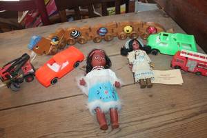 lot 2107 image: Vintage Native American Dolls and More