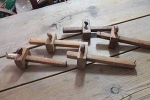 lot 2123 image: Vintage Lot 4 Wood Scratch Marking Tools