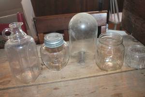 lot 2153 image: Vintage Glass Jars and More