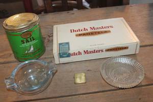 lot 2156 image: Vintage Ashtrays, Lighter and More