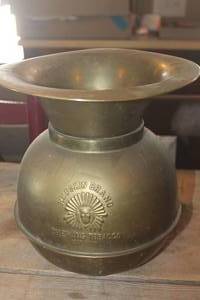 lot 2177 image: Antique Redskin Brand Spitoon