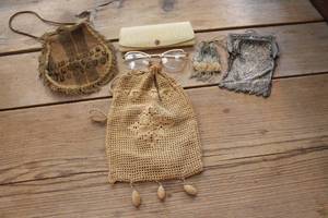 lot 2181 image: Antique Glasses and Purses