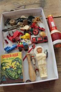 lot 2185 image: Vintage Spider-Man Book and Toys