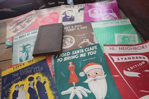 lot 2198 image: Large Lot of Vintage Sheet Music and More
