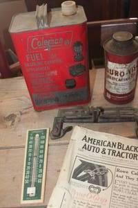 lot 2206 image: Vintage Coleman Fuel Can and More