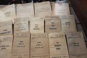 lot 2210 image: Antique Army Field Manuals