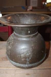 lot 2254 image: Antique Pony Express Spitoon