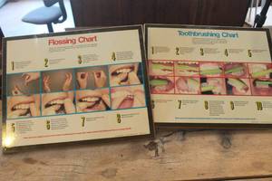 lot 2301 image: Vintage Dental Charts