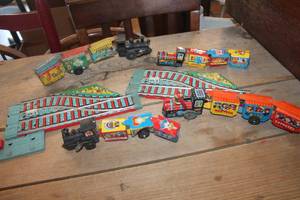 lot 2313 image: Vintage Metal Toy Train