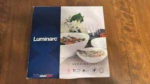 lot 1 image: Luminarc 5-Piece Glass Serving Set
