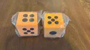 lot 50 image: Large Yard Dice Set