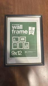 lot 73 image: All Purpose Wall Frame 9x12 with Full Strength Glass