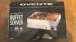lot 80 image: Ovente Electric 2-Tray Buffet Server FW25