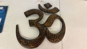 lot 151 image: Decorative Wall Art Namaste Symbol Two-Piece Set