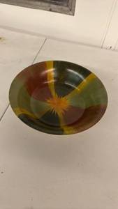 lot 177 image: Decorative Bowl with Sunburst and Striped Design