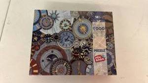 lot 187 image: Puzzle 1000 Pieces Steampunk Clock Design