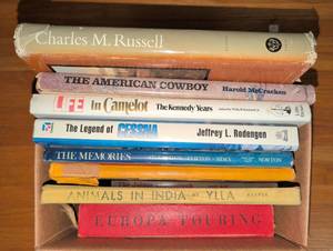 lot 1060 image: Lot of Books Charles M. Russell Harold McCracken Kennedy Years Cessna