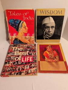 lot 1068 image: Lot of 4 Books Tales of India, Wisdom Magazine, Times of India Annual 1958, Best of Life